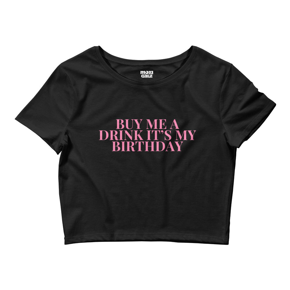 Birthday Drink Crop Tee