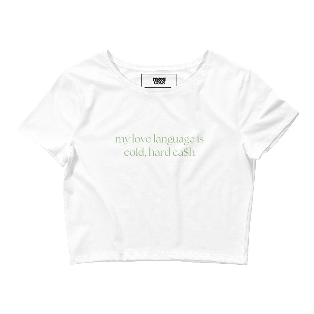 Love language crop tee