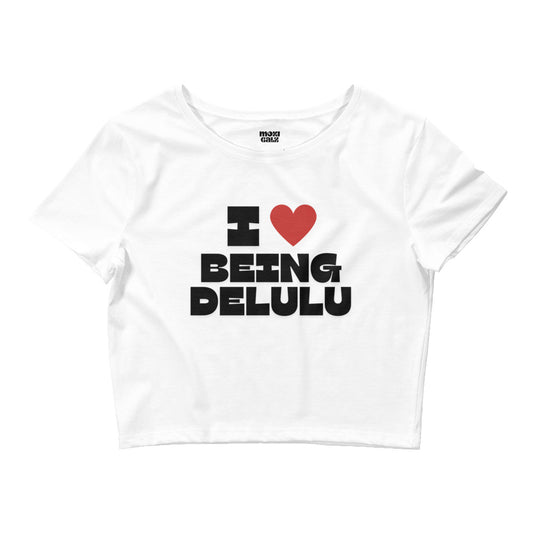 Delulu Crop Tee