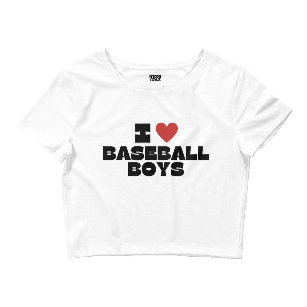 Baseball Boys Crop Tee