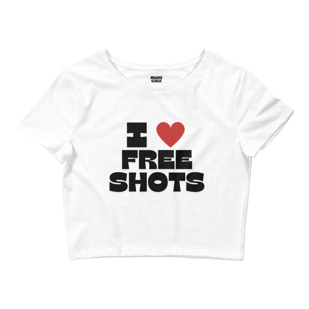 Free Shots Crop Tee