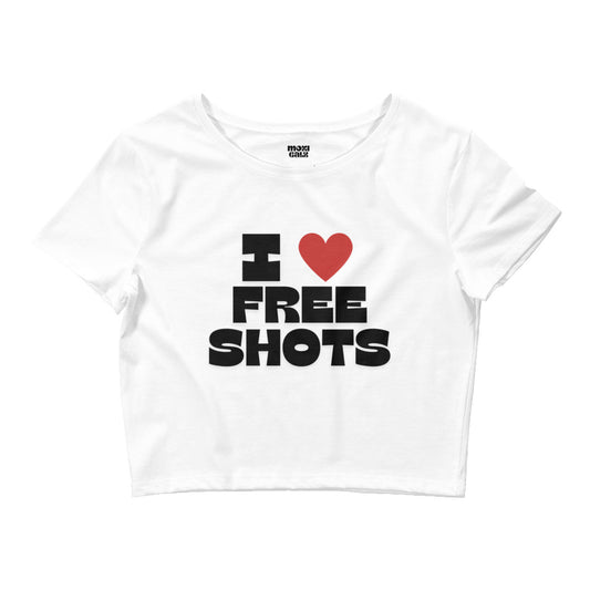 Free Shots Crop Tee