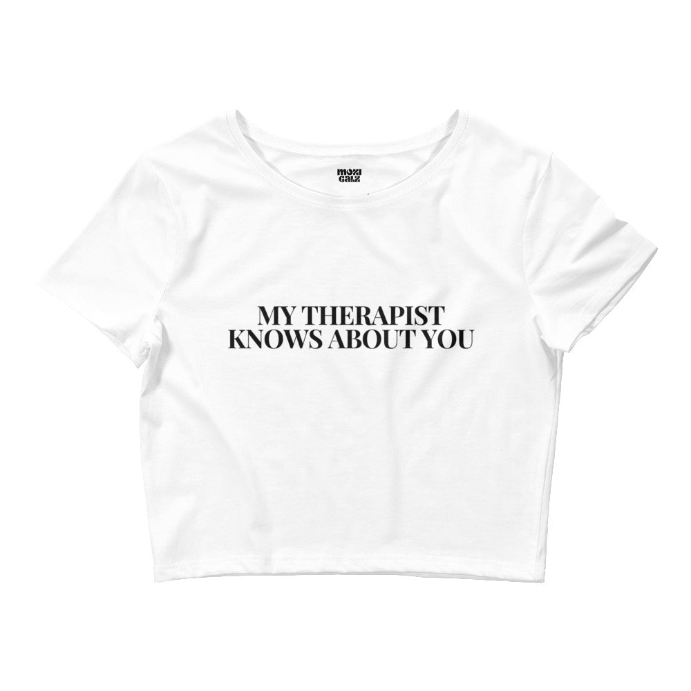 Knows About You Crop Tee