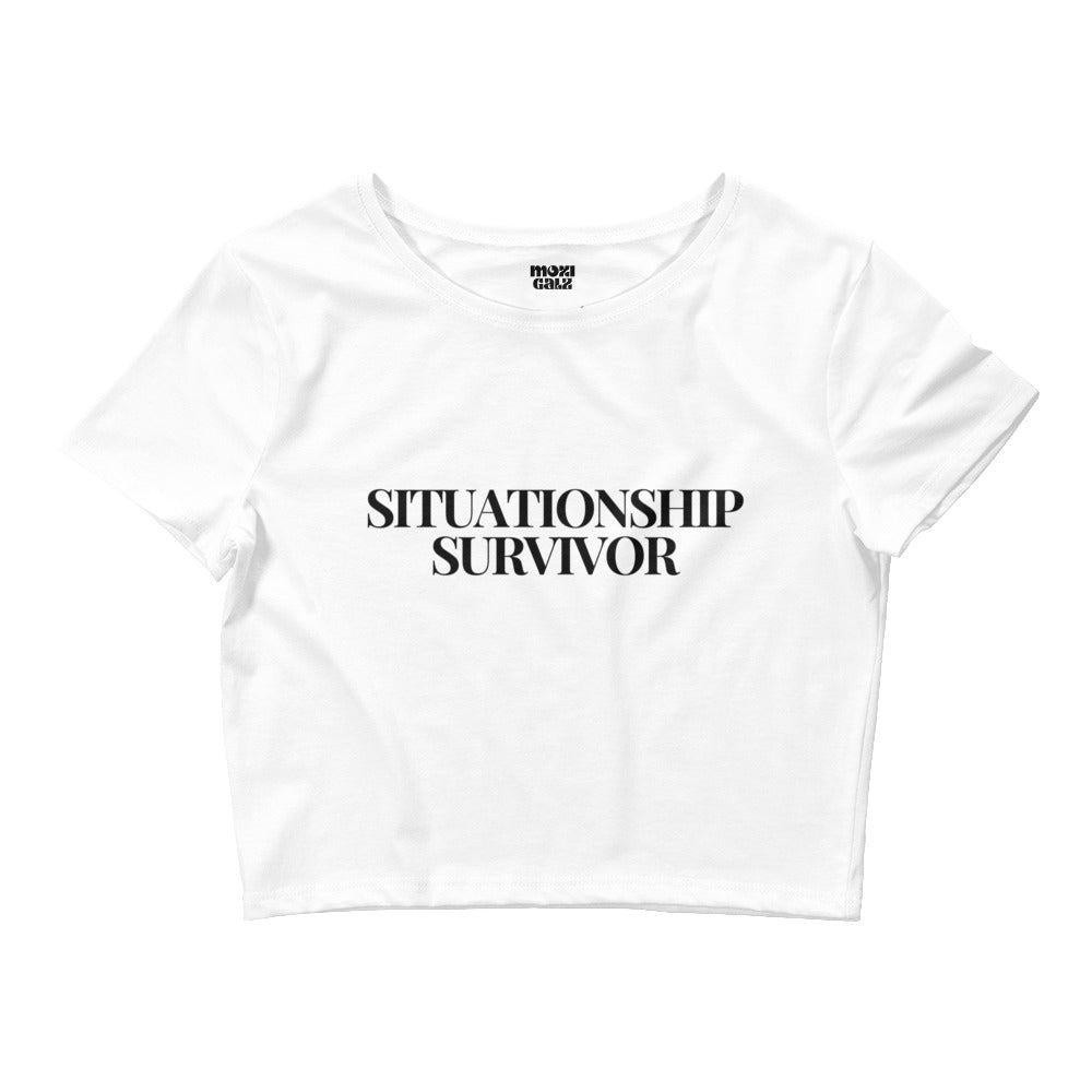 Situationship Survior Crop Tee