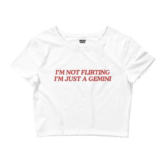 Just a Gemini Crop Tee