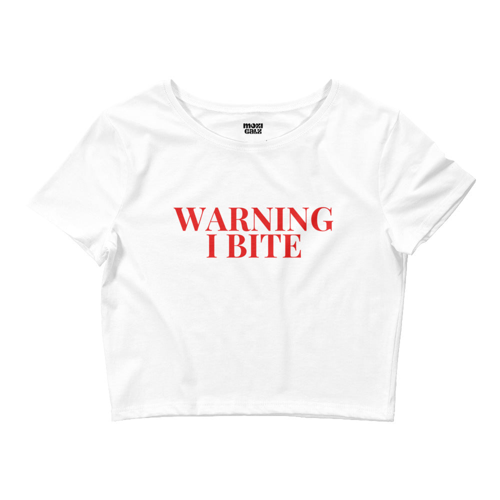 I Bite Crop Tee